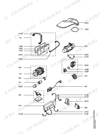 Взрыв-схема посудомоечной машины Atag VA6011ATUU/A00 - Схема узла Electrical equipment 268